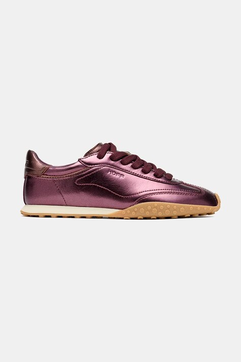 Hoff BRIDGE METALLICS BURGUNDY маратонки дамски от кожа бордо 22561015