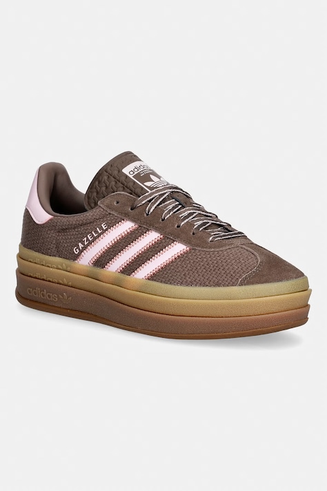 adidas Originals Gazelle Bold tenisice za žene od kože smeđe KI7225