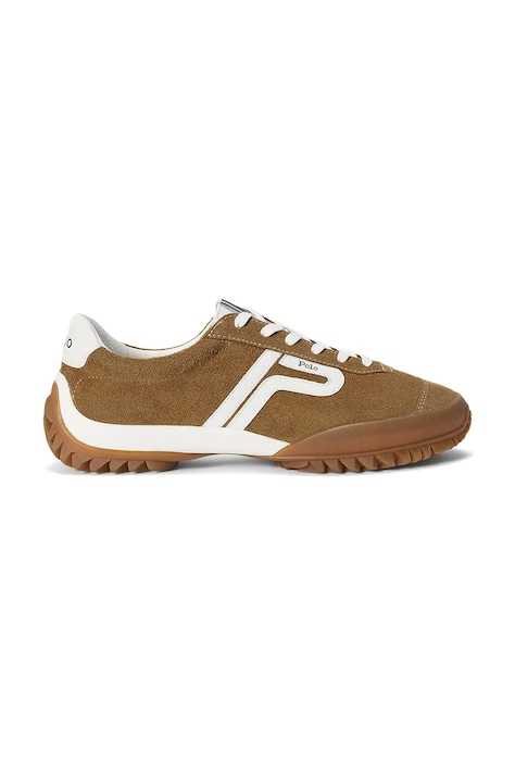 Polo Ralph Lauren Tread Lw Tp sneakers pentru femei din piele întoarsă bej 804P15616001