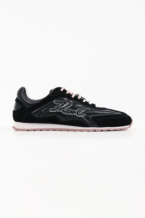 Karl Lagerfeld Venus sneakersy damskie skórzane czarne KL65926A