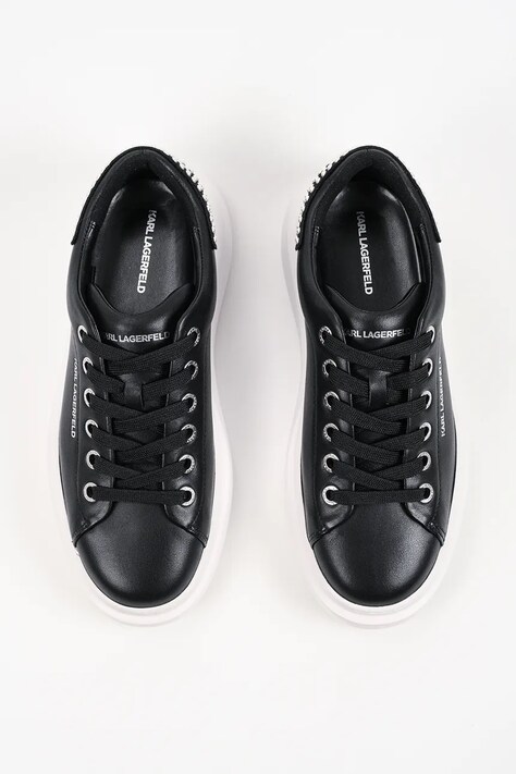 Karl Lagerfeld Kore кросівки жіночі шкіряні — AW26-OBDZFS, чорний — фото 4