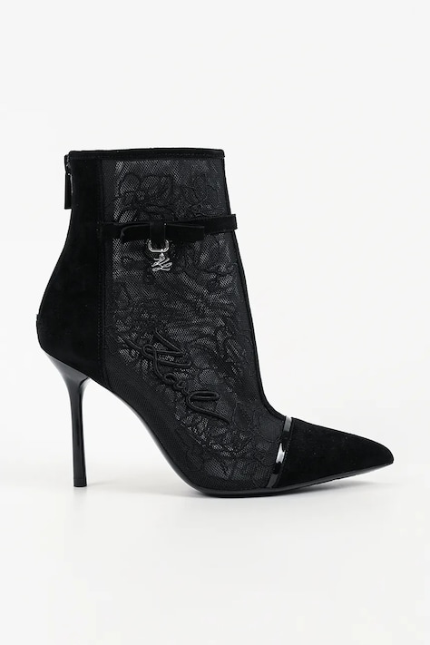 Karl Lagerfeld botki na szpilce damskie Sarabande czarne KL30955L