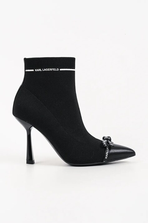 Karl Lagerfeld botki na szpilce damskie Pandara czarne KL31341