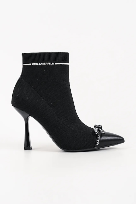 Karl Lagerfeld botki na szpilce damskie Pandara czarne KL31341