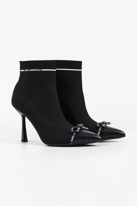 Karl Lagerfeld ботильйони на шпильці жіночі Pandara — AW26-OBDZGG, чорний — фото 2