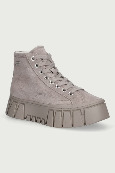 Tommy Jeans TJW PLATFORM SNEAKER MC WL sneakers dámske semišové sivé EN0EN03134