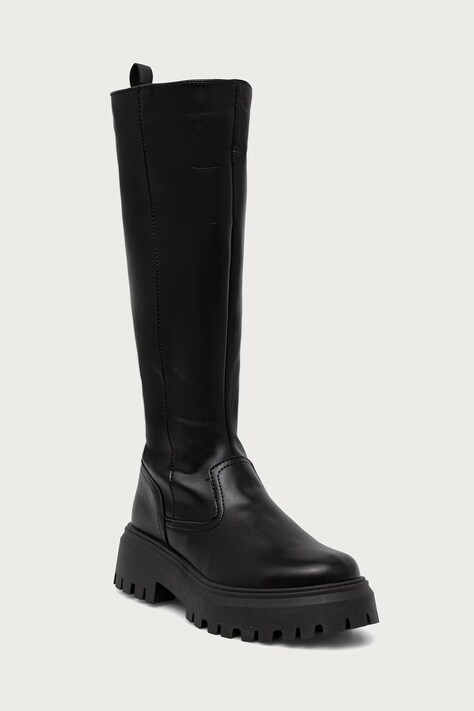 Tommy Hilfiger Čižmy dámske TH STAMP WARM KNEE RAIN BOOT čierne FW0FW09678