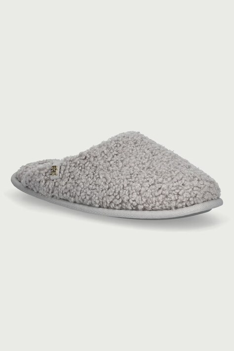 Tommy Hilfiger Παντόφλες Γυναικεία TH HOUSE SHOES γκρί FW0FW09618
