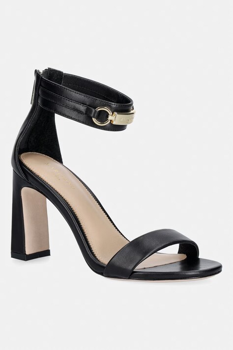 Marciano by Guess sandały na słupku skórzane czarne G6YZ16 L0168