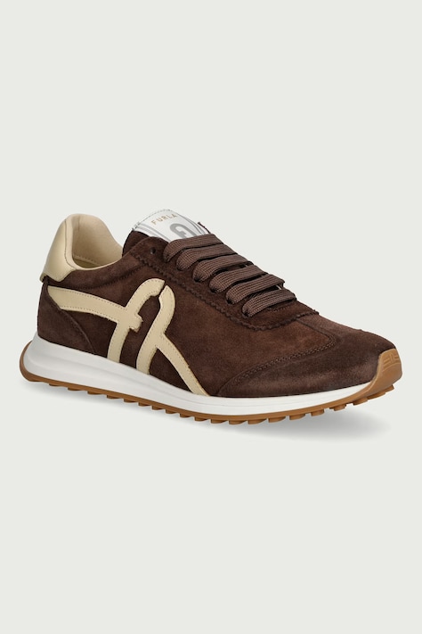 Furla Retro sneakersy damskie zamszowe beżowe YK56RET BX0580 5300S