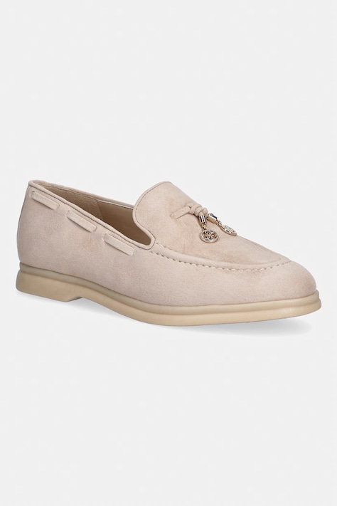 Guess loafery dámske semišové ARYANAI béžové FLTNAI SUE14