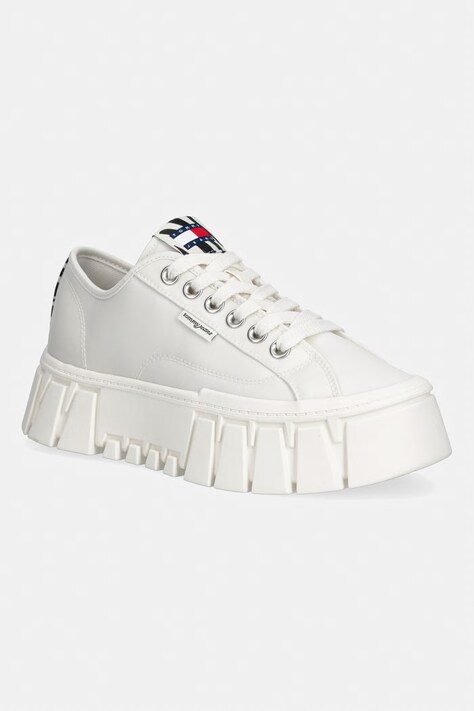 Tommy Jeans TJ PLATFORM SNEAKER ZEBRA sneakersy damskie białe EN0EN03070