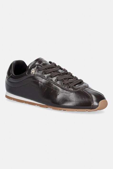 Tommy Hilfiger BELLA SNEAKER LEATHER tenisice za žene od kože smeđe FW0FW09495