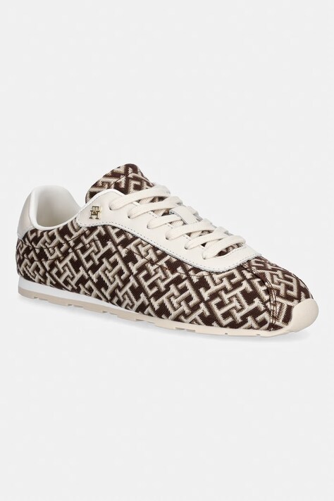 Tommy Hilfiger BELLA MONOGRAM SNEAKER sneakersy damskie beżowe FW0FW09523