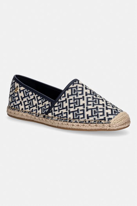 Tommy Hilfiger espadryle damskie TH MONOGRAM JACQUARD ESPADRILLE granatowe FW0FW09501