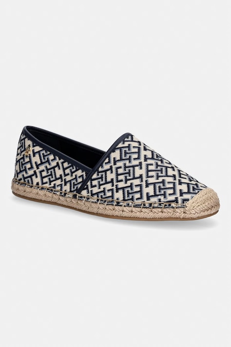 Tommy Hilfiger espadryle damskie TH MONOGRAM JACQUARD ESPADRILLE granatowe FW0FW09501