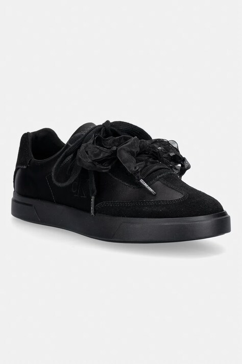Calvin Klein LOW PRO CUPSOLE WT SATIN MIX sneakersy damskie czarne HW0HW03288