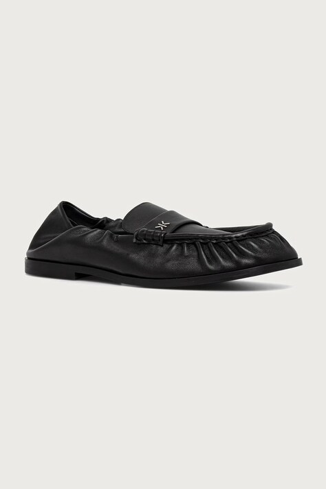 Kenzo Mokasinke za žene od kože Loafer crne FG62LO410L79.99