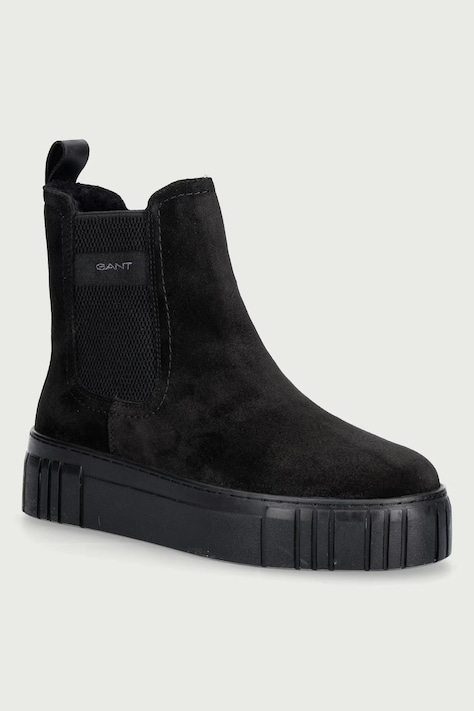 Gant Čizme s platformom za žene od brušene kože Snowmont crne 33553431
