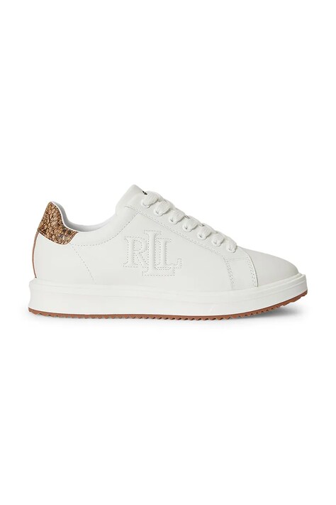 Lauren Ralph Lauren Ainsley sneakers da donna in pelle bianche 802P15844001