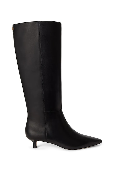 Lauren Ralph Lauren čižmy dámske kožené Frncsa Tl Hl čierne 802P15725001