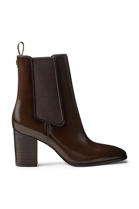 Lauren Ralph Lauren čizme za žene od kože Rlyn Bte Hl smeđe 802P12049002