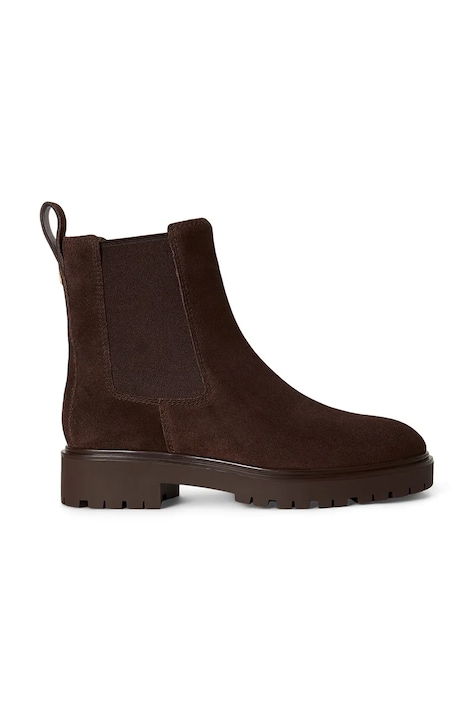 Lauren Ralph Lauren stivali Chelsea da donna in scamoscio Allyson marrone 802974477004