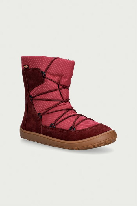 Froddo Snehule detské BAREFOOT TEX TRACK WOOL ružové G3160251