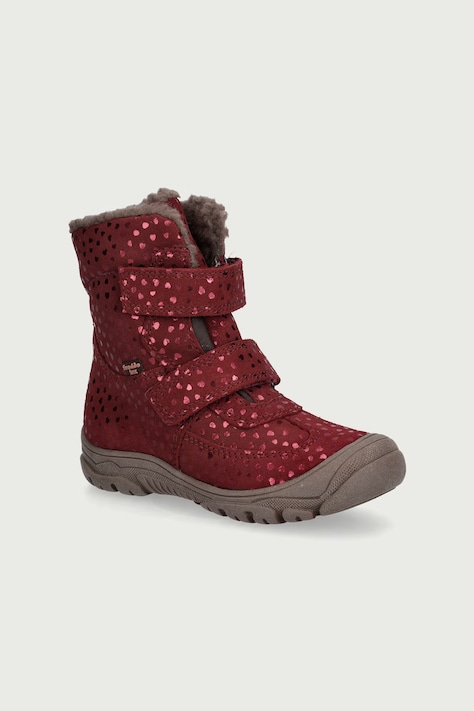 Froddo Obuća za djecu od kože LINZ WOOL TEX HIGH bordo G3160230
