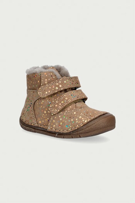 Froddo Buty zimowe dziecięce skórzane PAIX UP WINTER brązowe G2110143