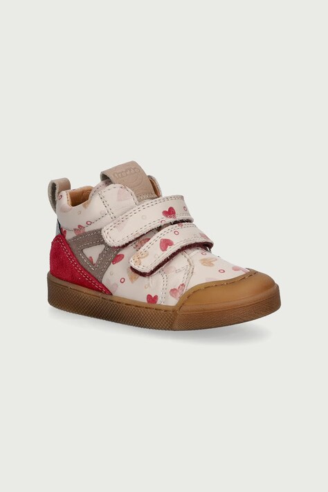 Froddo Półbuty dziecięce skórzane ROSARIO HIGH-TOP beżowe G2110134