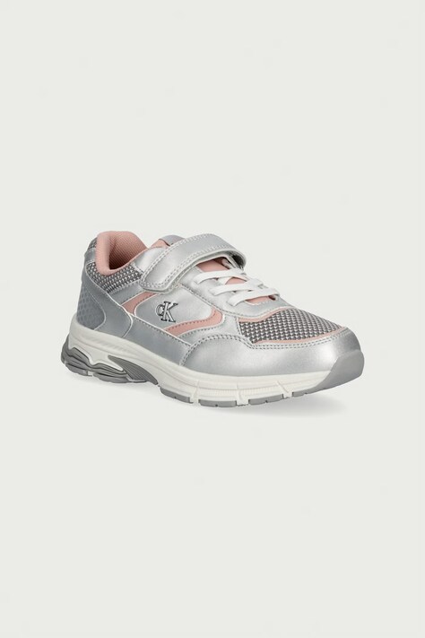 Calvin Klein Sneakersy dziecięce srebrne V1A9-83393