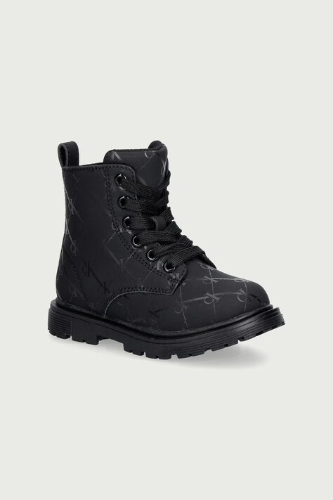Calvin Klein Botki dziecięce czarne V1A5-83410