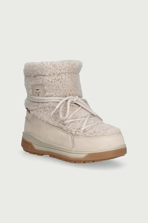 Tommy Hilfiger Buty zimowe dziecięce beżowe T3AD-35205