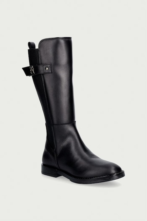 Tommy Hilfiger Kozaki dziecięce skórzane czarne T4A6-35185