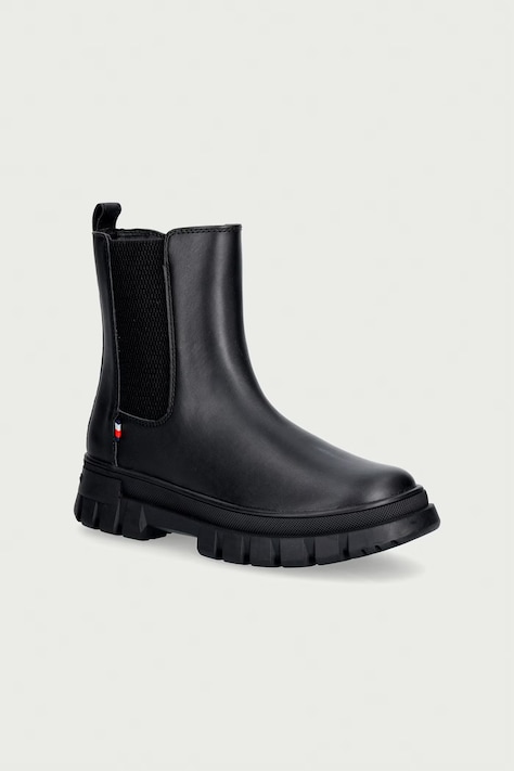 Tommy Hilfiger Sztyblety dziecięce czarne T3X5-35295