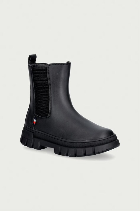Tommy Hilfiger Sztyblety dziecięce czarne T3X5-35295