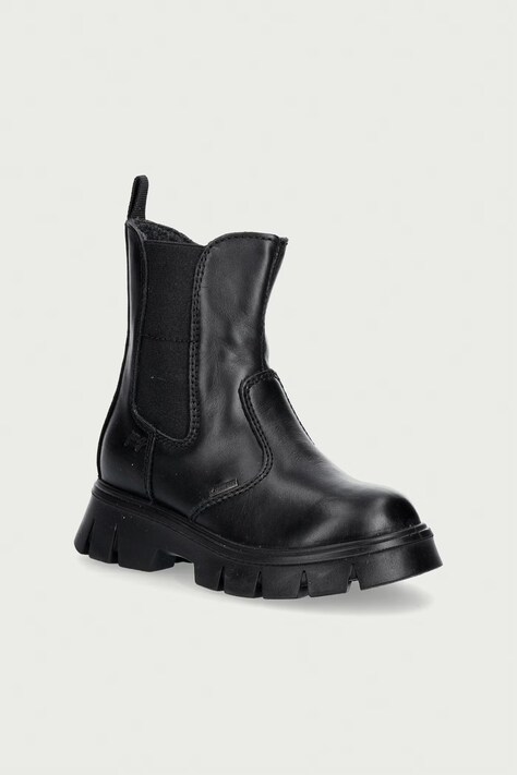 Primigi stivali Chelsea per bambini in pelle neri PNDGT 23771