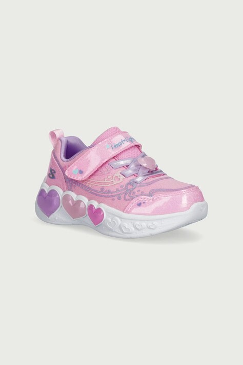 Skechers ENCHANTED HEART LIGHTS sneakers παιδικά ροζ 303266NC