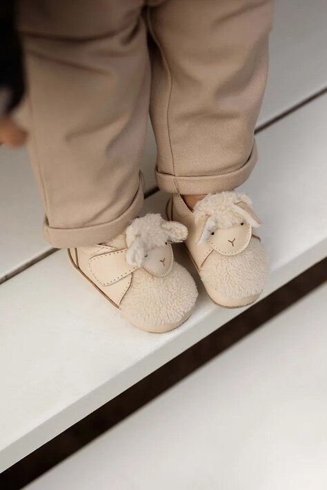 Donsje buty niemowlęce Matijn Sneakers Lammy białe 1042102