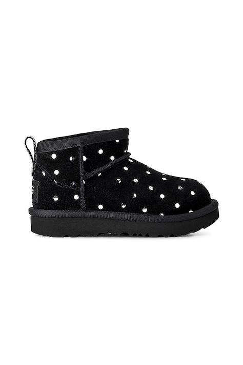UGG Sneakersy dziecięce zamszowe CLASSIC ULTRA MINSHINY DOTS czarne 1180422T