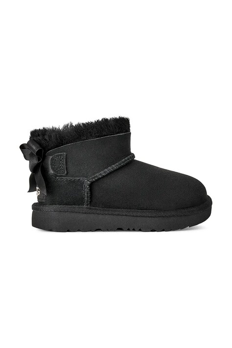 UGG Snehule detské semišové ULTRA MINBAILEY BOW čierne 1185920T