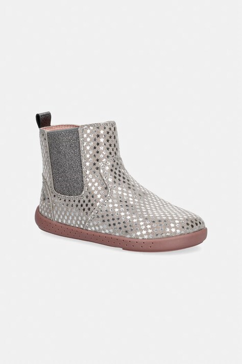 Garvalin μπότες τσέλσι παιδικές από nubuck γκρί 261302
