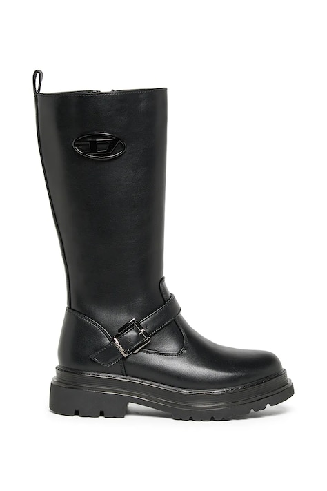 Diesel Kozaki dziecięce D-KRILTY BOOTS czarne BC1109