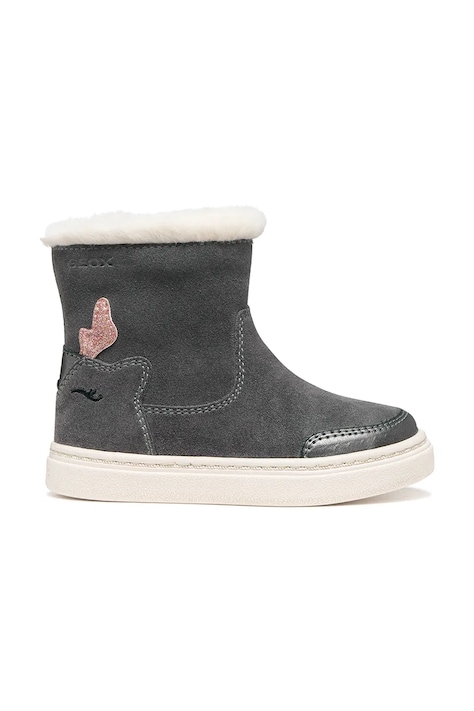 Geox Încălțăminte de iarnă pentru copii din piele întoarsă NASHIK gri B663HA.022NF