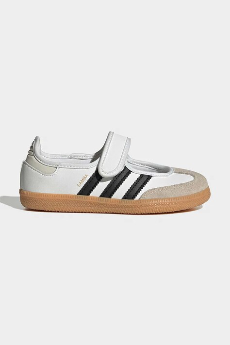 adidas Originals μπαλαρίνες Παιδικές δερμάτινες SAMBA JANE λευκές LA3701