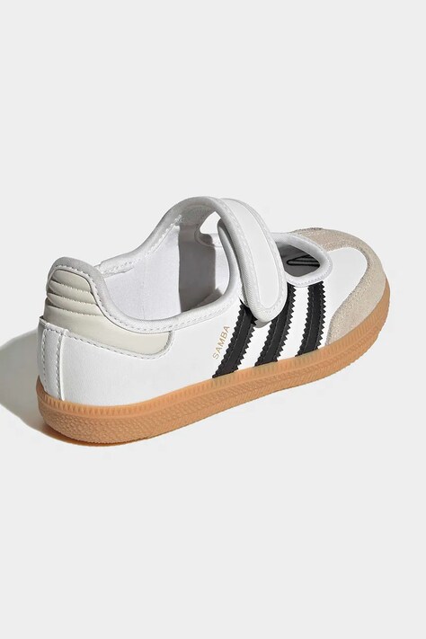adidas Originals μπαλαρίνες Παιδικές δερμάτινες SAMBA JANE λευκές LA3701