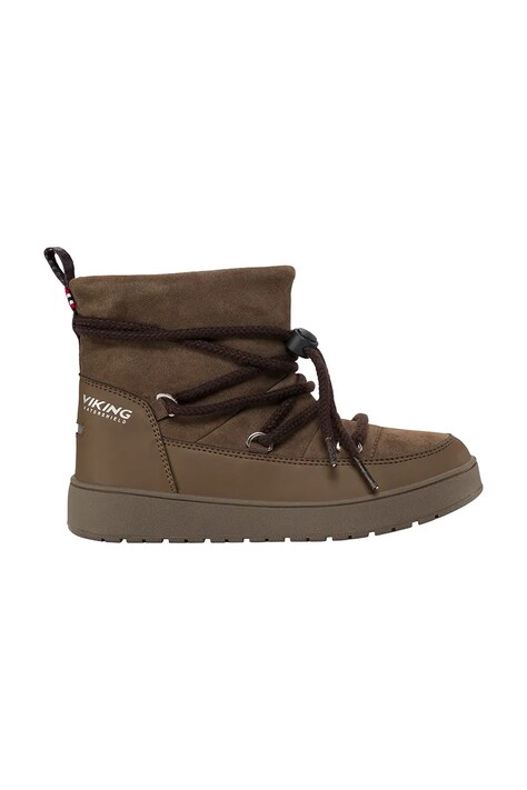 Viking Kids Detské zimné topánky Snowcord Warm WP hnedé 3.96360