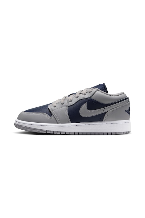 Jordan Air Jordan 1 Low sneakersy dziecięce skórzane szare 553560