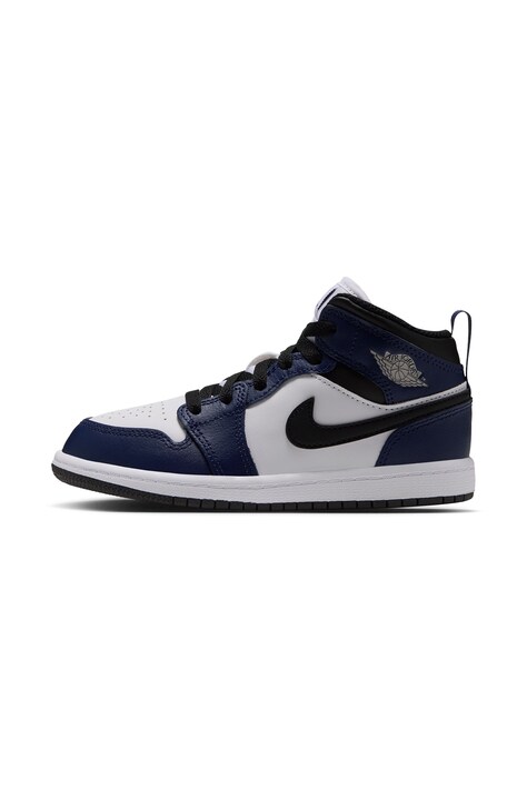 Jordan Jordan 1 Mid sneakersy dziecięce skórzane czarne DQ8424